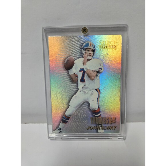 1996 Select Certified Thumbs Up #5 John Elway - NM-MT - Picture 1 of 3